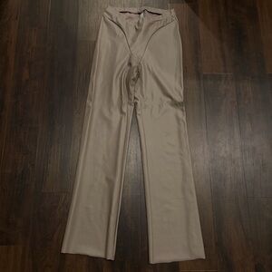 SKIMS Faux Leather Pants Taupe Large